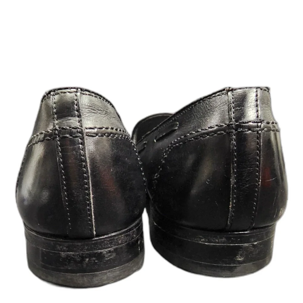 FootJoy Classics Men's Black Leather Tassel Loafer Shoes Size 11D Style 75309